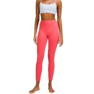 Lululemon Align High Rise Pant 28” Pink Athleisure Yoga Size 6